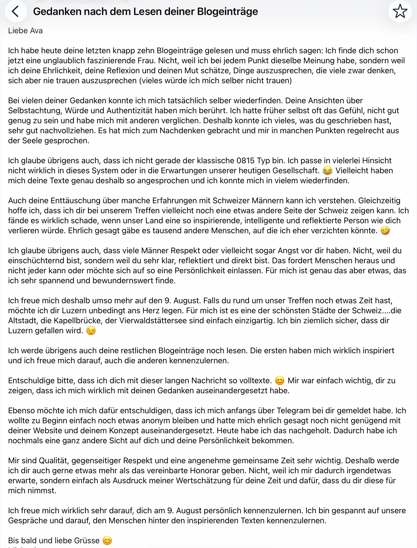 Schönste E-Mail